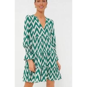 Tuckernuck Pomander Place Tuckernuck Tnick Zigzag Long Sleeve Dress Large